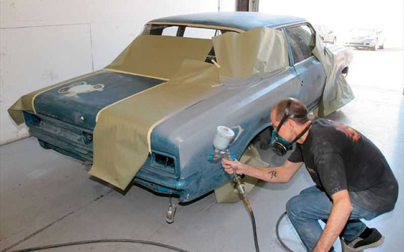 Подготовка машины к покраске