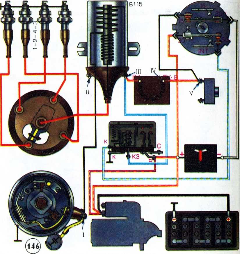 Схему подключения катушки и коммутатора и вариатора