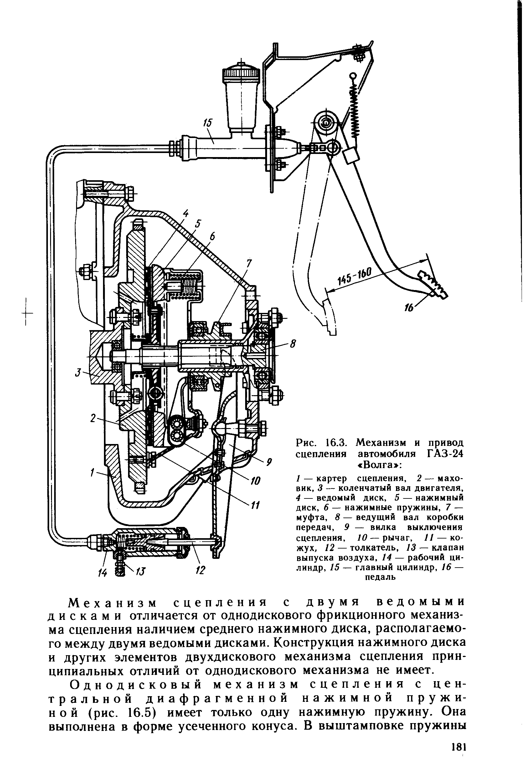 Снятие и установка сцепления газ-3110