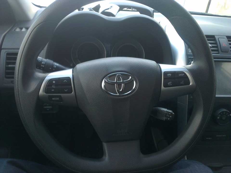 Toyota corolla с 2001 года, рулевое колесо инструкция онлайн