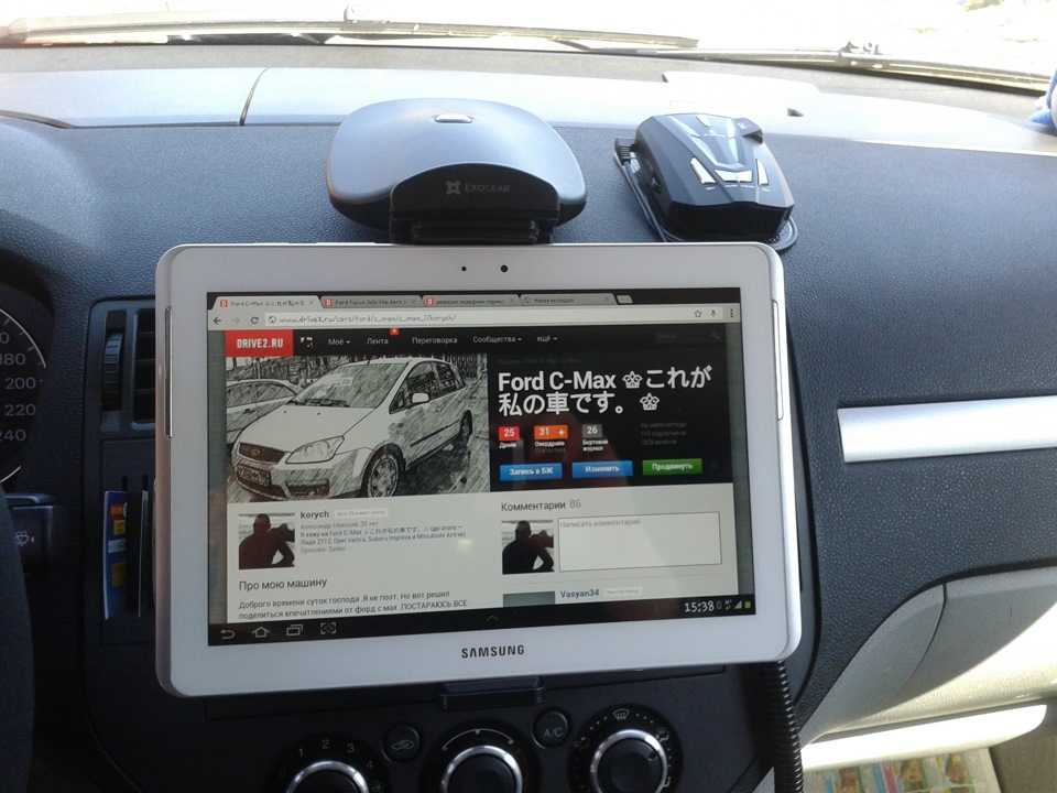 Как закрепить планшет, смартфон в авто на торпеде 🦈 avtoshark.com