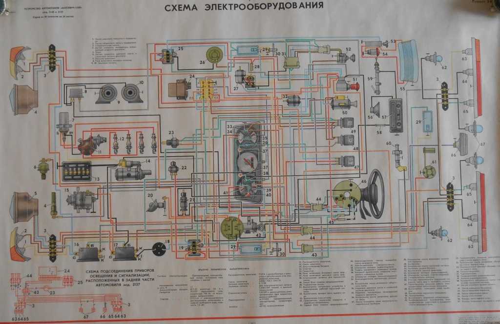 Схема электропроводки зил 131: цветная с описанием