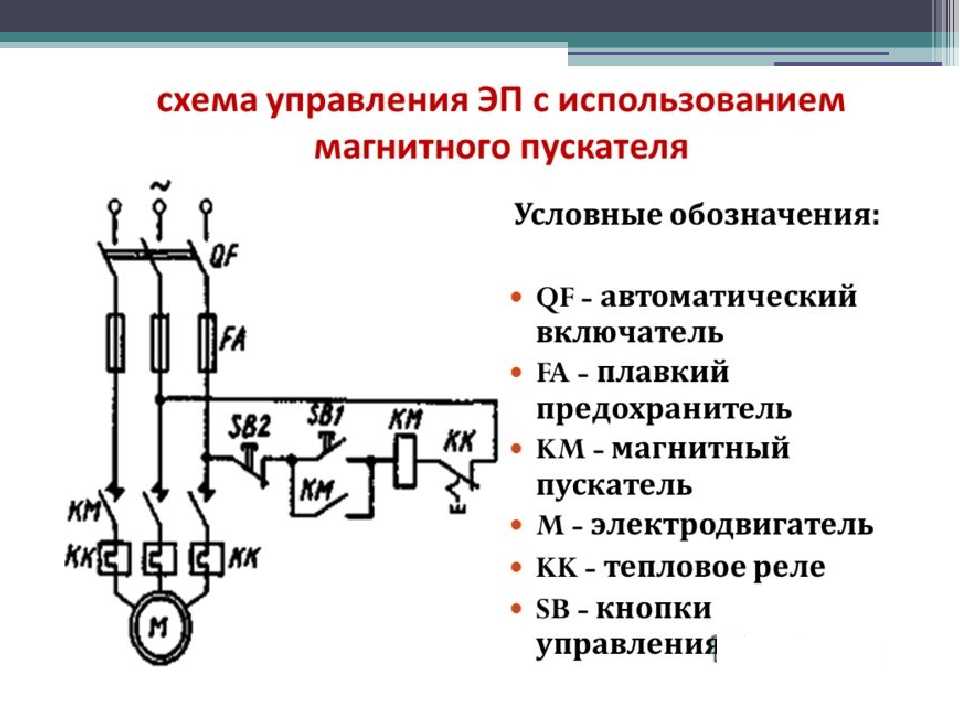 Как изображается тепловое реле на схеме